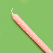 Kalp 2'li Şamdan Mum - Asorti - 25 cm thumbnail 2