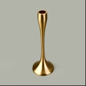 Golden Star Şamdan - Sarı - 17 cm thumbnail 3