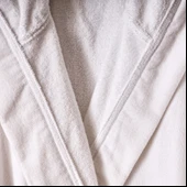 Soft Robe Bornoz - Beyaz - L/XL Beden thumbnail 2