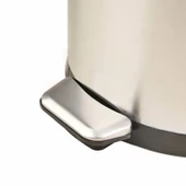 Bombe Kapaklı Çelik Çöp Kovası - Inox - 30 lt thumbnail 2