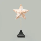 Deco Star Dekor - Beyaz / Gold - 33 cm thumbnail 1