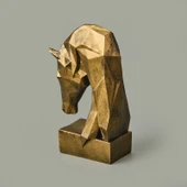 Deco Horse Dekor - Gold - 13 cm thumbnail 3