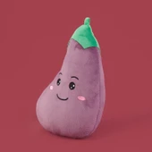 Soft Biber Figürlü Yastık - Kırmızı - 25 cm thumbnail 3