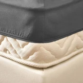 Soft Basic Çift Kişilik Lastikli Çarşaf - Antrasit - 160x200 cm thumbnail 2