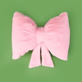 Soft Kurdele Figürlü Yastık - Pembe - 40x30 cm thumbnail 1