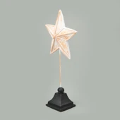 Deco Star Dekor - Beyaz / Gold - 33 cm thumbnail 2