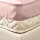 Soft Basic Çift Kişilik Lastikli Çarşaf - Gülkurusu - 180x200 cm thumbnail 2