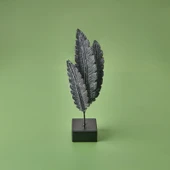 Deco Tüy Dekor - Gümüş / Siyah - 38 cm thumbnail 2
