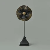 Deco Begonvil Dekor - Siyah / Gold - 32 cm thumbnail 1