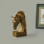 Deco Horse Dekor - Gold - 13 cm thumbnail 2