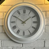 Rustik Duvar Saati - Beyaz - 45 cm thumbnail 2