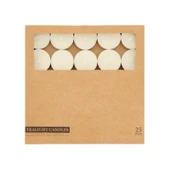 25'li Tealight Mum - Beyaz - 3,8 cm thumbnail 1