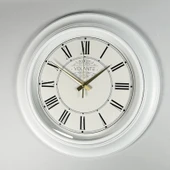 Rustik Duvar Saati - Beyaz - 45 cm thumbnail 3