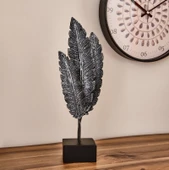 Deco Tüy Dekor - Gümüş / Siyah - 38 cm thumbnail 1