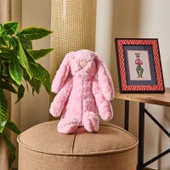 Soft Rabbit Figürlü Yastık - Pembe - 16x35 cm thumbnail 1