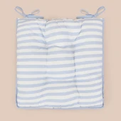 Soft Nautical Fun Sandalye Minderi - Ekru / Mavi - 43x43 cm thumbnail 3