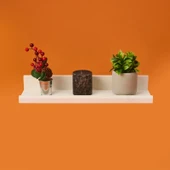 Dekor L Duvar Rafı - Beyaz - 49x14x7 cm thumbnail 1