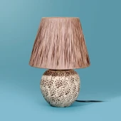 Light Holbeak Seramik Abajur - Bej - 35x35x25 cm thumbnail 1