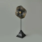 Deco Begonvil Dekor - Siyah / Gold - 32 cm thumbnail 3