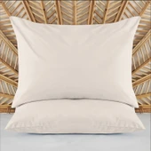 Soft Basic 2'li Yastık Kılıfı - Ekru - 50x70 cm thumbnail 1
