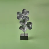 Deco Yonca Dekor - Gümüş / Siyah - 30 cm thumbnail 2