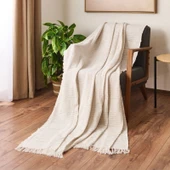 Soft Nemo Koltuk Şalı - Ekru / Bej - 180x220 cm thumbnail 1