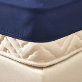 Soft Basic Çift Kişilik Lastikli Çarşaf - Lacivert - 180x200 cm thumbnail 2