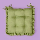 Soft Nora Sandalye Minderi - Yeşil - 40x40 cm thumbnail 1