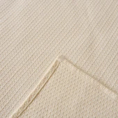 Soft Luna Çift Kişilik Pike - Krem - 200x220 cm thumbnail 3