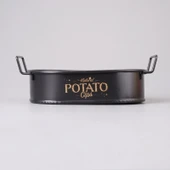Mini Oval Patates & Cips Sunumluk - 21x13 cm thumbnail 1