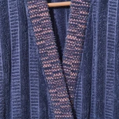 Soft Sun Madness Unisex Bornoz - Mavi - S/M thumbnail 2