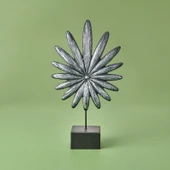Deco Palmiye Dekor - Gümüş / Siyah - 34 cm thumbnail 1