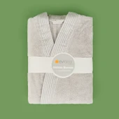 Soft Premium Unisex Bornoz - Gri - S / M thumbnail 3