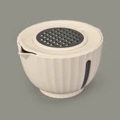 Home Mixer Bowl Set - Krem - 2650 ml thumbnail 2