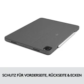 Logitech Tablet Klavye, Gri, Klavye Kılıfı thumbnail 3