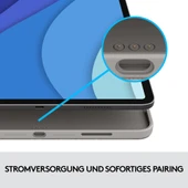 Logitech Tablet Klavye, Gri, Klavye Kılıfı thumbnail 6