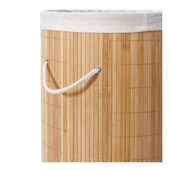 DecoHandy Yuvarlak Bambu Kirli Sepeti thumbnail 2