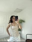 Kadın Atlas Dilimli Büstiyer Taş thumbnail 1