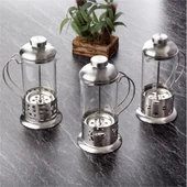Çelik Kulplu Cam French Press - 350 ml thumbnail 5