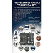 115 Parça Manyetik Uçlu Hassas Tornavida Seti thumbnail 3