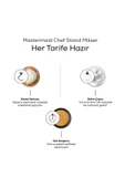 Karaca Mastermaid Chef Stand Mikser Soft Cream 1500w 5 Lt thumbnail 4