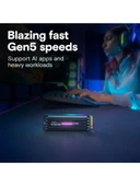 Crucial T710 1TB PCIe Gen5 NVMe M.2 SSD CT1000T710SSD5 SOĞUTUCULU Heatsink thumbnail 3