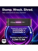 Crucial T710 1TB PCIe Gen5 NVMe M.2 SSD CT1000T710SSD5 SOĞUTUCULU Heatsink thumbnail 2