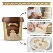 VİZYON CHOCOCOAT BEYAZ MODEL HAMURU 1 KG thumbnail 2