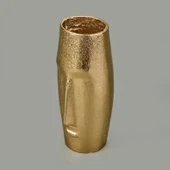 Soyut Gold Vazo - Sarı - 9x20 cm thumbnail 3