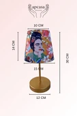 Frida Kahlo Desenli Mini Abajur Masa Lambası thumbnail 2