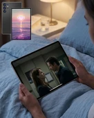 Wifi Destekli Android Tablet 10.1 İnç Geniş Ekran Tablet Seti thumbnail 1