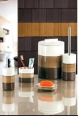 Ginza 5'li Banyo Seti - Kahverengi thumbnail 1