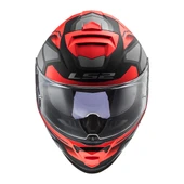 LS2 STORM 2 FASTER MAT KIRMIZI-TITANIUM KASK thumbnail 2