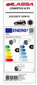 LASSA XL COMPETUS H/P 3 245/45R19 102W Yaz Lastiği - 2026 thumbnail 2